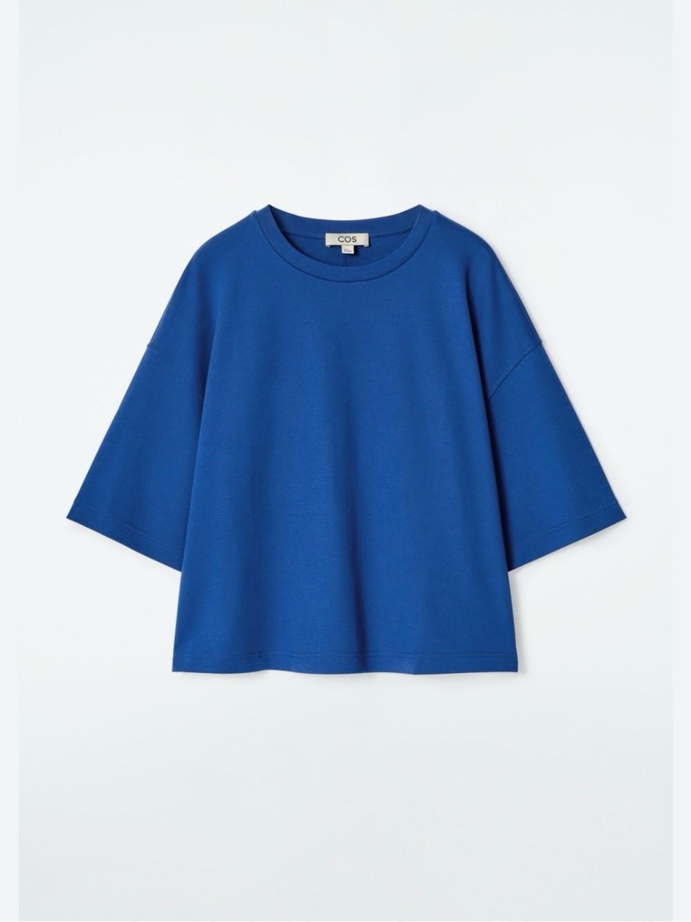 COS Relaxed Boxy Tee in Blue size M. Fits oversized. Worn twice.